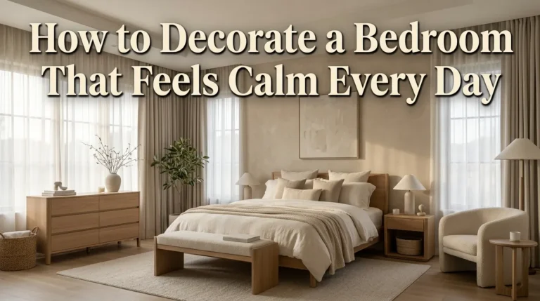How to Decorate a Bedroom That Feels Calm Every Day