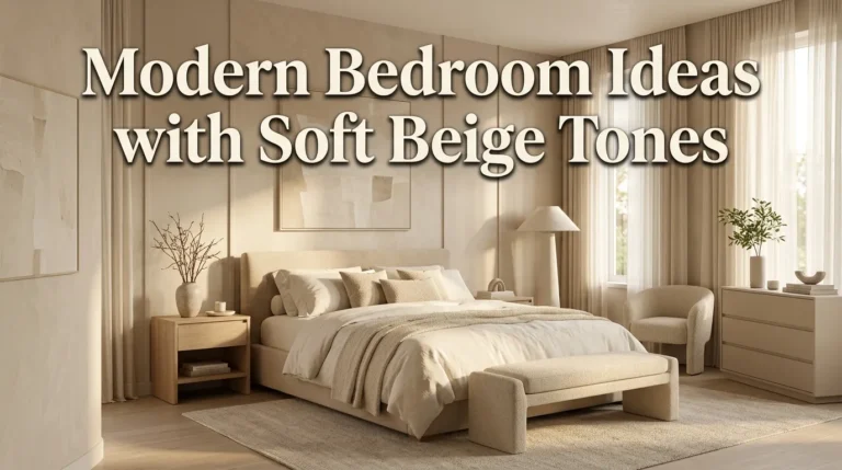 10 Modern Bedroom Ideas with Soft Beige Tones