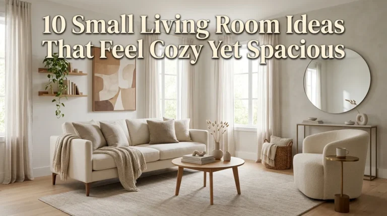10 Small Living Room Ideas That Feel Cozy Yet Spacious