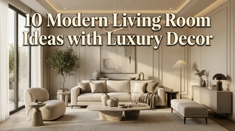 10 Modern Living Room Ideas with Luxury Decor