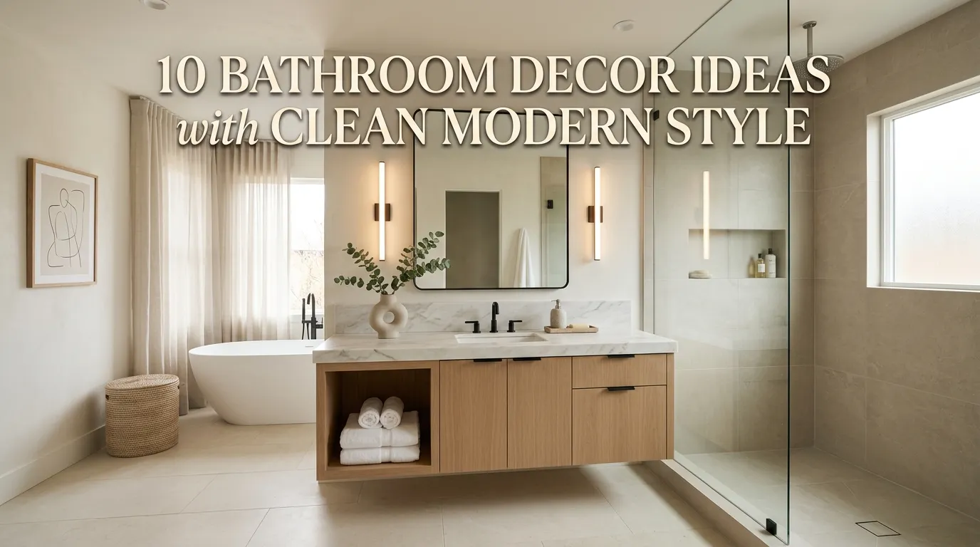10 Bathroom Decor Ideas with Clean Modern Style