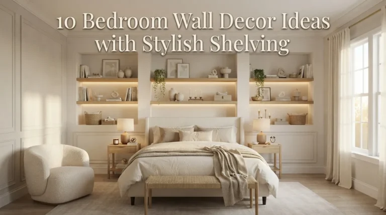 10 Bedroom Wall Decor Ideas with Stylish Shelving