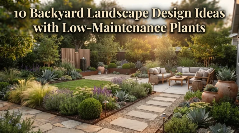 10 Backyard Landscape Design Ideas with Low-Maintenance Plants