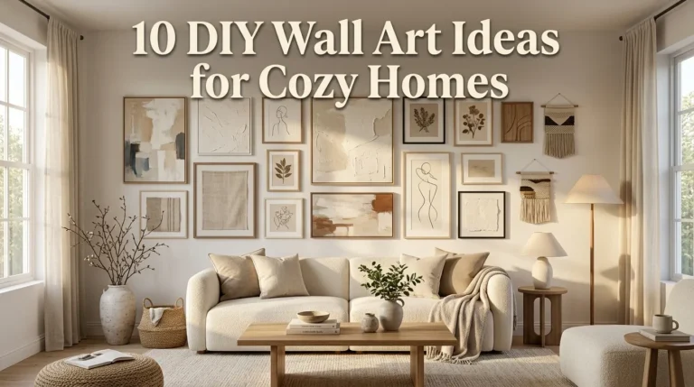 10 DIY Wall Art Ideas for Cozy Homes