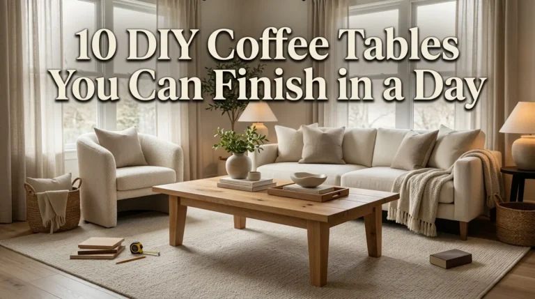 10 DIY Coffee Tables You Can Finish in a Day