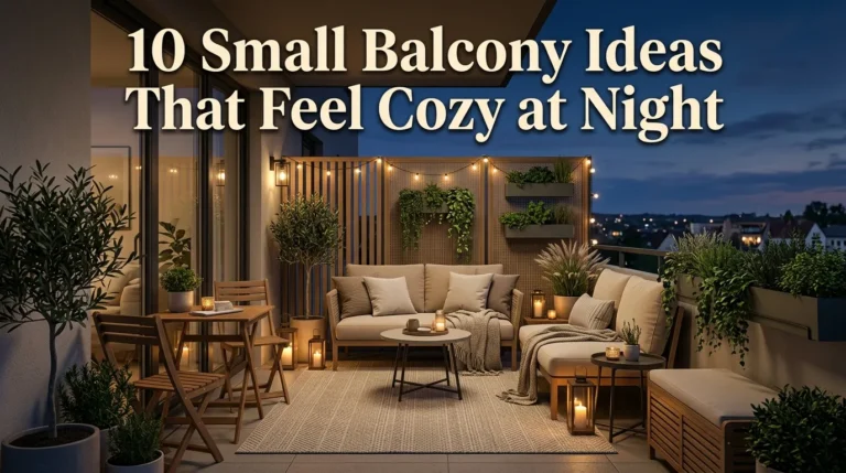 10 Small Balcony Ideas That Feel Cozy at Night