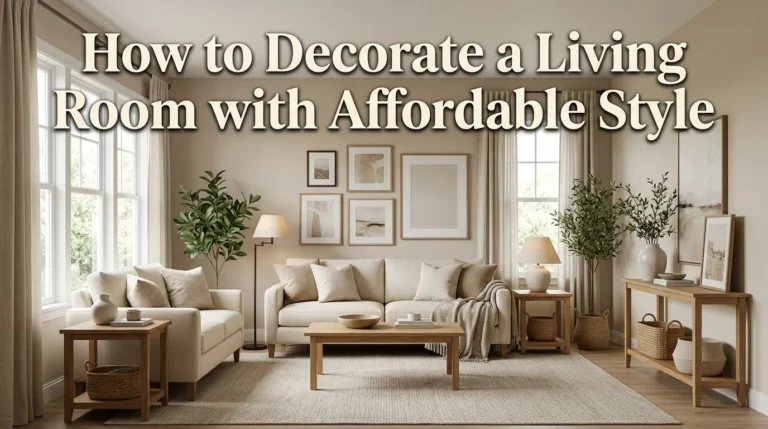 How to Decorate a Living Room with Affordable Style