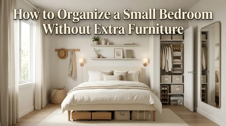 How to Organize a Small Bedroom Without Extra Furniture
