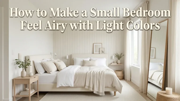 How to Make a Small Bedroom Feel Airy with Light Colors