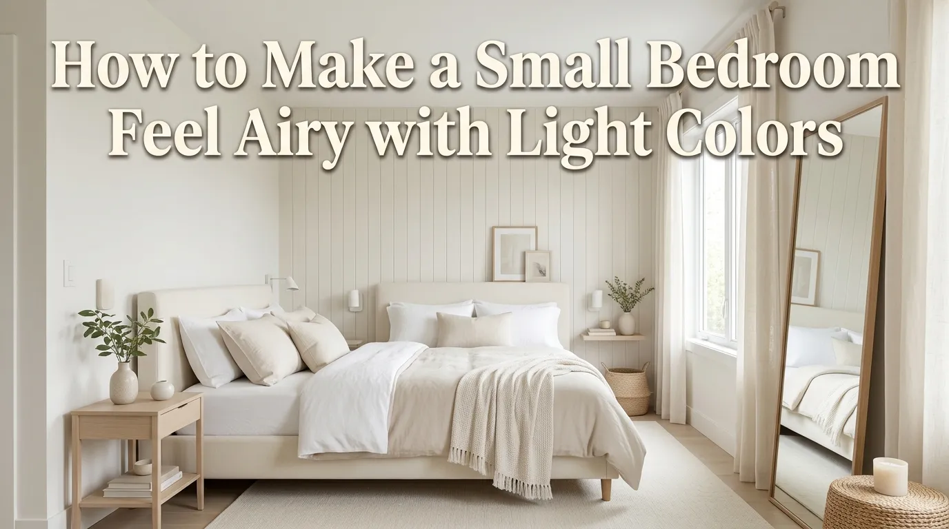 How to Make a Small Bedroom Feel Airy with Light Colors