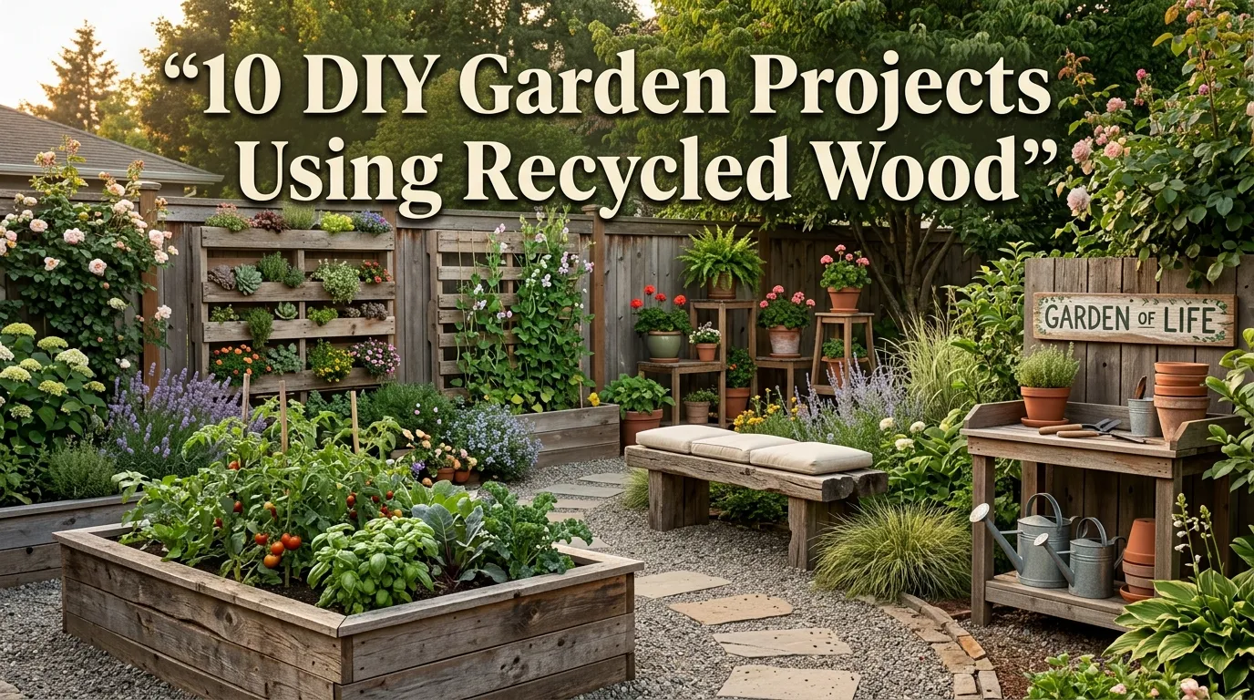 10 DIY Garden Projects Using Recycled Wood