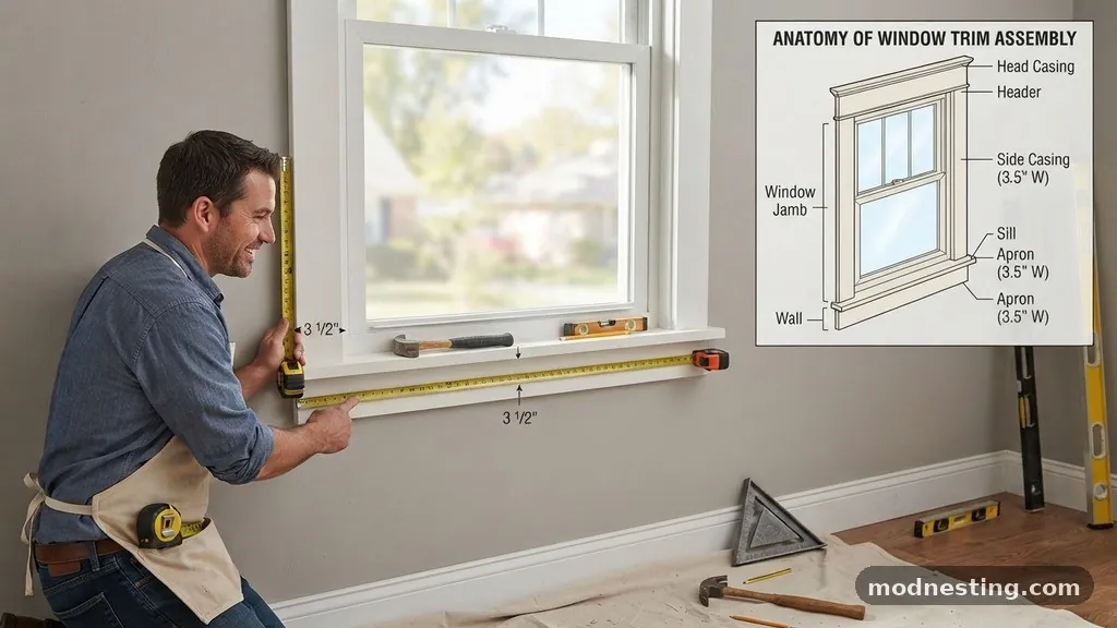 Anatomy of a Window Trim Assembly - Should the Window Apron Be the Exact Same Width as the Side Casing?