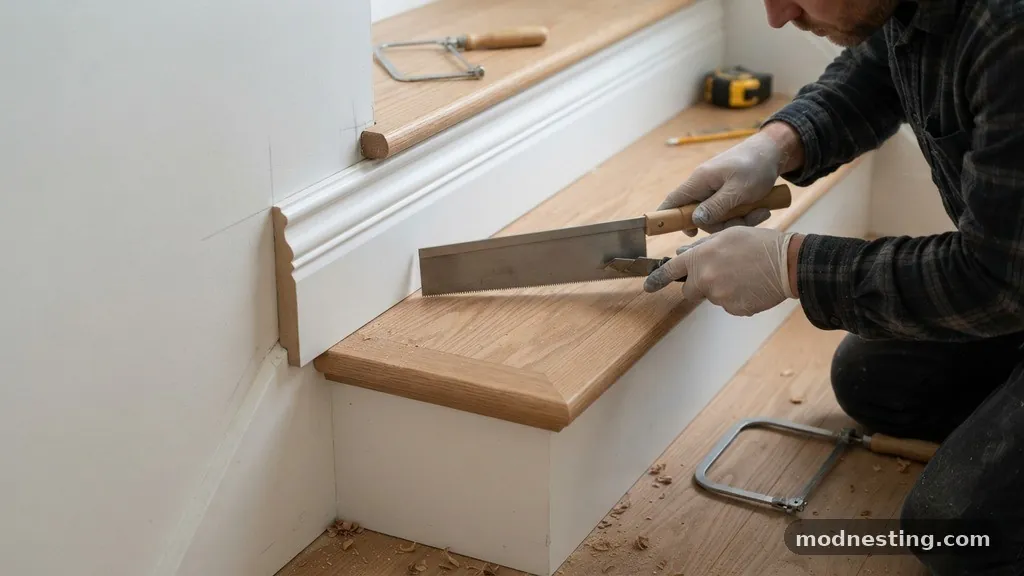 Measuring and Cutting for a Perfect Fit - 3/4-Inch vs 1-Inch Stool Projection: Matching Profile to Baseboard Trim