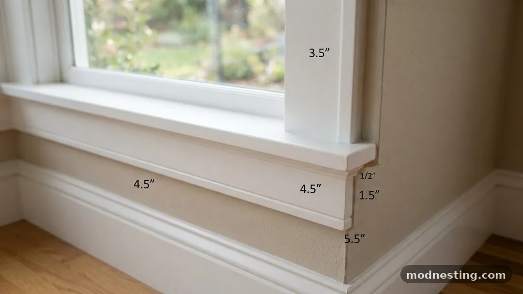 The Standard Design Rule for Window Aprons - Should the Window Apron Be the Exact Same Width as the Side Casing?