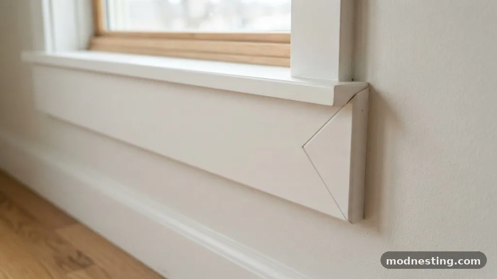 Understanding the Mechanics of Trim Returns - How to Angle or Return the Ends of an Apron Trim Board Neatly