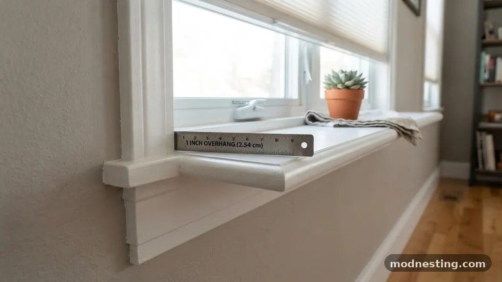 Why the 1-Inch Rule Matters - How Far Should an Interior Window Sill (Stool) Stick Out from the Wall?